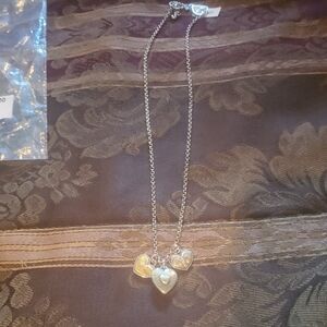 BRIGHTON ONE HEART TOGGLE Silver Heart Pendant Necklace